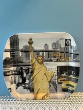 Home Essentials NYC Serving Tray Commemorative Sandy Hook 12 X 11