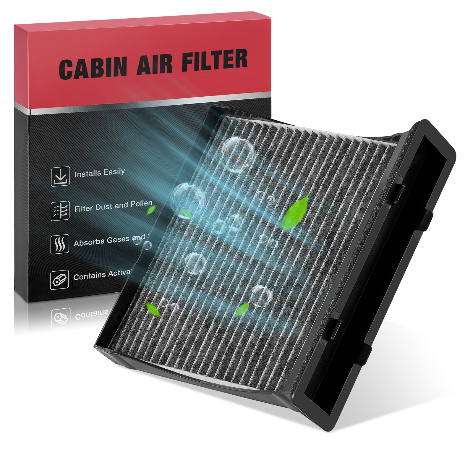 Cabin Air Filter Activated Carbon For Subaru Forester 2009-2018 Impreza WRX