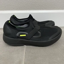 Oofos OOmg Fibre Low Mens 13 Black Athletic Breathable Comfort Sneaker Shoes