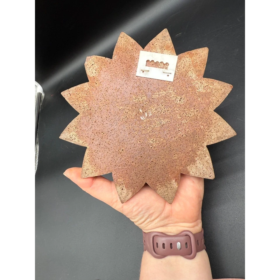 Vintage MCM Chalkware Zodiac Wall Plaque Sagittarius Archer Sunburst Astrology - Image 4 of 4