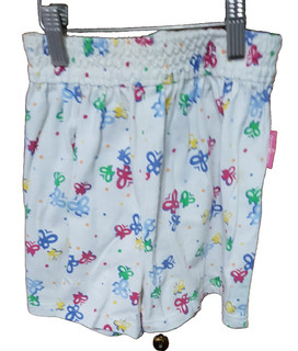 Vint OshKosh butterfly theme wh ground shorts. Sz. est 6. EUC vint 1990s