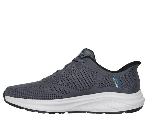 Skechers Slip Ins Shoes Men Extra Wide Sport Comfort Charcoal Memory ...