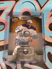 Lukas Rousek Rookie Auto 2023-24 Upper Deck Engrained Buffalo Sabres (JD1)