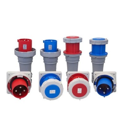 125A Industrial Plugs and Sockets 3 4 5Pins Standard Plug Industrial Socket