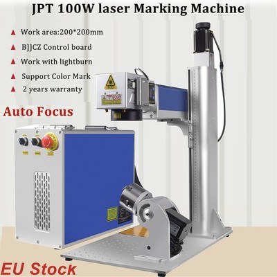 100W JPT E2 Mopa Fiber Laser Marking Machine Laser Engraver & Auto Focus EU