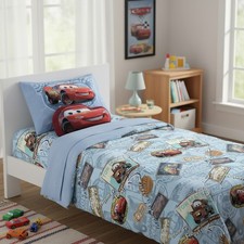 Disney Cars 3-Piece Twin Sheet Set - Ultra-Soft Lightning McQueen Bedding