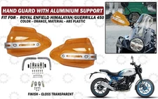Orange Gloss Handguard Fit "For Royal Enfield New Himalayan & Guerrilla 450"