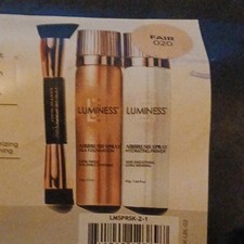 Luminess Air Airbrush Silk Foundation Spray Kit Fair 020 Primer Brush SPF 15 NEW