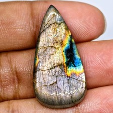 33 Cts Natural Labradorite Cabochon Gemstone For Jewelry 36x17.9x6.3 MM