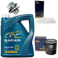 MotoröL Filter Set 20W-50 5 Liter + ÖLablassschraube FüR Toyota Avensis Corolla