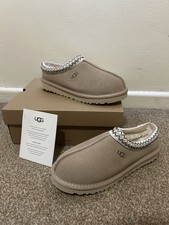 UGG Australia Women's Suede Slippers Size UK 6 Sand Brand New In Box with Tags