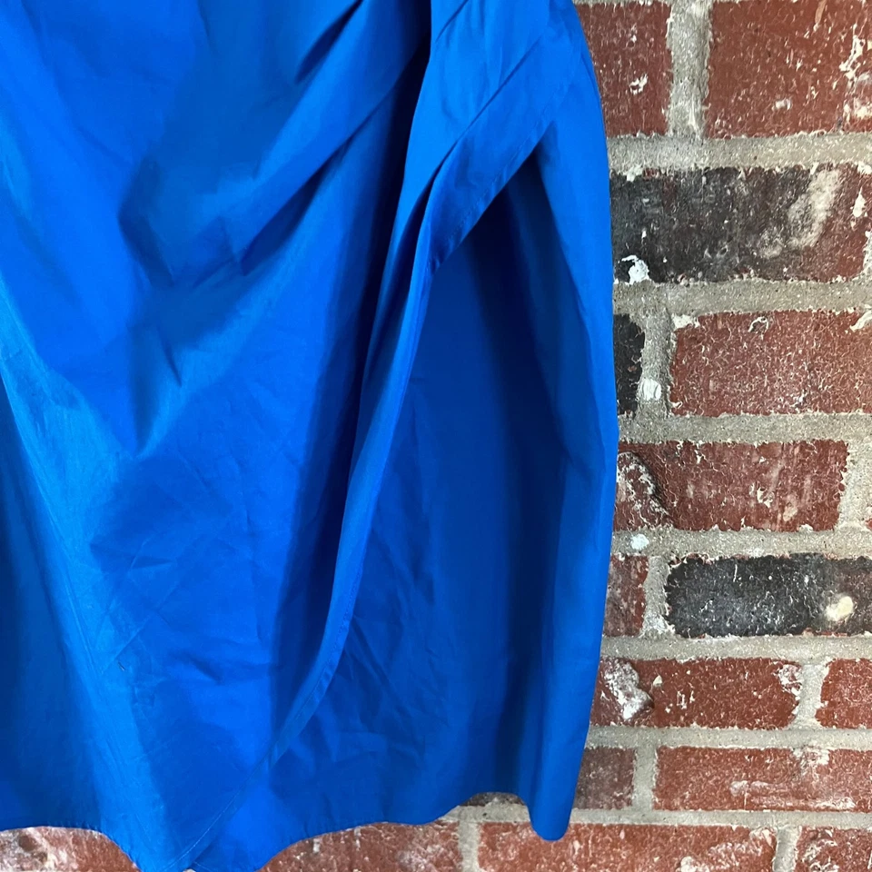 Vestido para mujer Mango azul manga abullonada talla 10 Foto 4 de 4