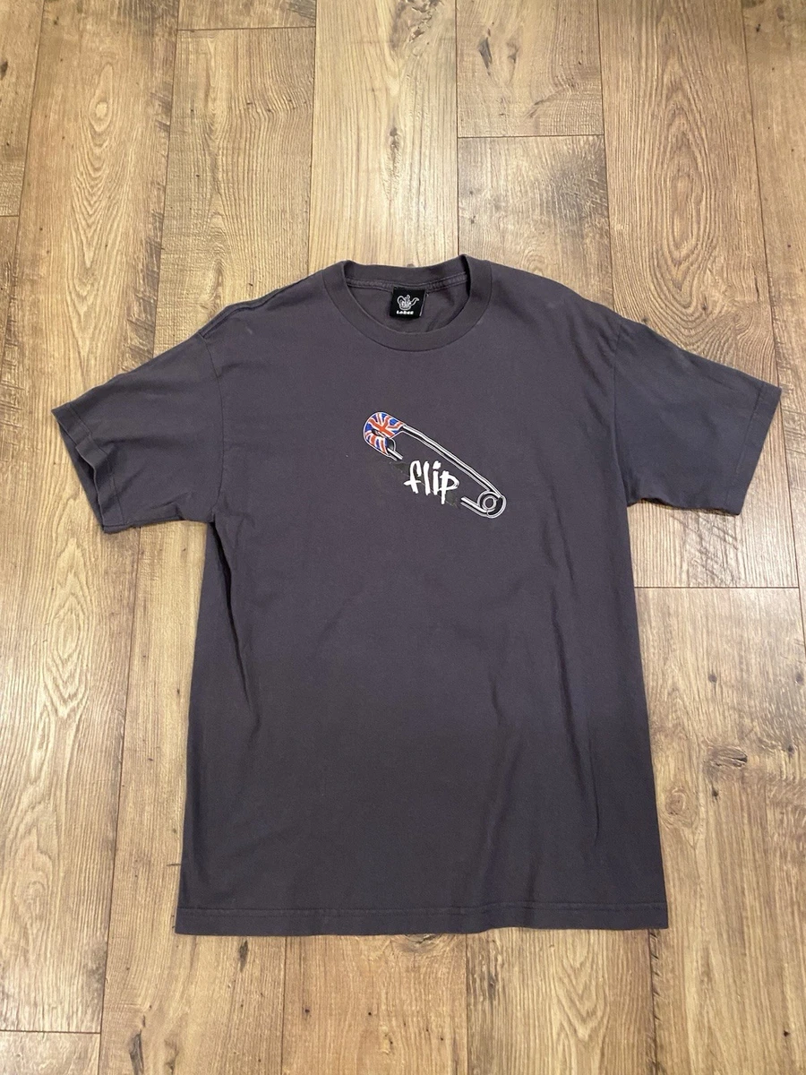 T-shirt Vintage Flip Skateboarding Années 90 - Motif Mushroom, Taille L, Occasion Bon état