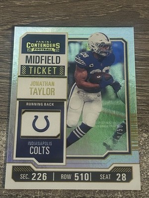 Jonathan Taylor 2023 Contenders MIDFIELD TICKET #43 (11/50) NM-MINT Colts SP