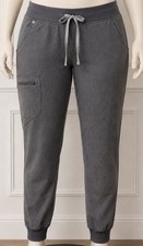 FIGS Women  s Zamora Scrub Joggers Bottoms Pants Medium M Gray Grey