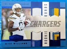 Panini Plates & Patches Rookie Mike Williams /50 Chargers #RQM-31