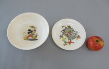 Vintage Walt Disney Mickey Mouse Goofy Pluto Melaware childrens plate & dish