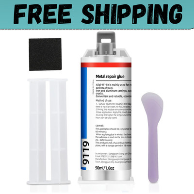 STRONGEST METAL STEEL ALUMINUM BOND PERMANENT FIX GLUE EPOXY COLD WELD SYSTEM