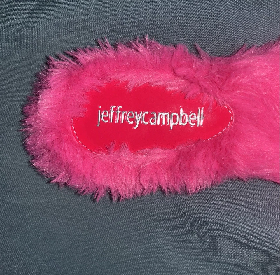 Jeffrey Campbell NUEVO Toboganes de Piel Facil-BP Rosa Caliente Estrás Perla Talla 6 Foto 4 de 4