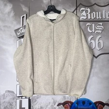 Swiss Tech Wmn's Small Beige Heather Full Zip Long Fleece Sweater 18w-20w 2x