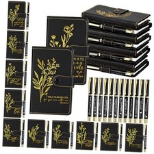 Christian Bulk Gifts Leather Notebook Pens Church Gifts for 30 English Floral