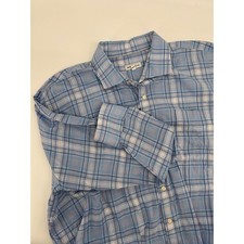 Peter Millar Mens XXL Plaid Button Down Long Sleeve Shirt Blue White Pink