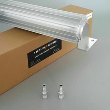 15 Inch Satin Aluminum Dual Pass Transmission Cooler 14 Npt Two Fittings