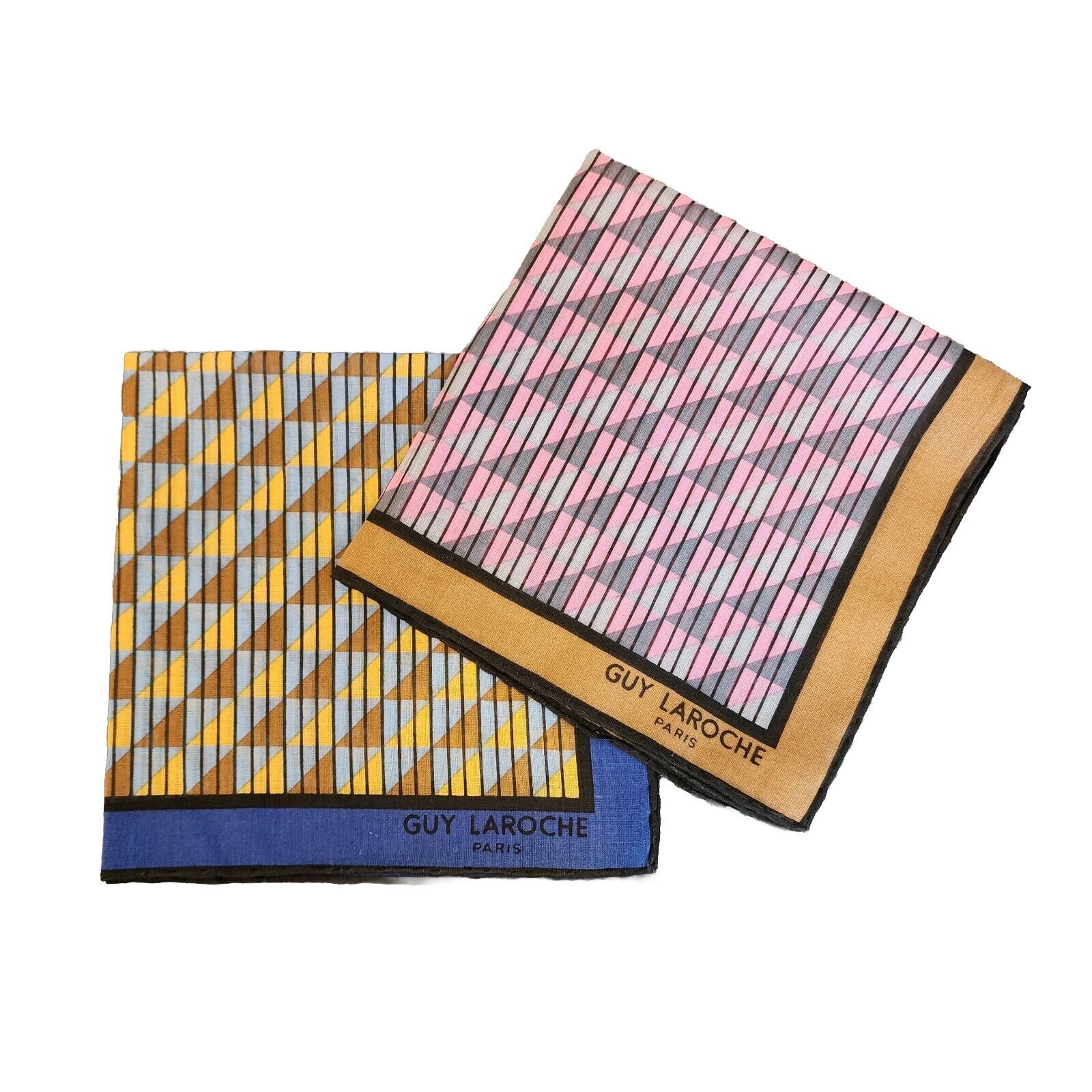 Guy Laroche Mens Handkerchief Cotton Pocket Squar… - image 1
