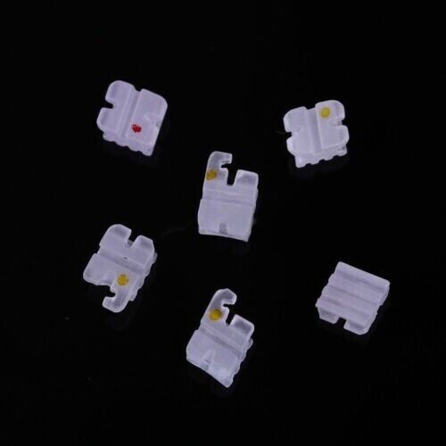 Confezione 10 Staffe Ceramica Ortodonzia Dentale Slot 5/5 MBT .022 Ganci 3-4-5 - Foto 4 di 8