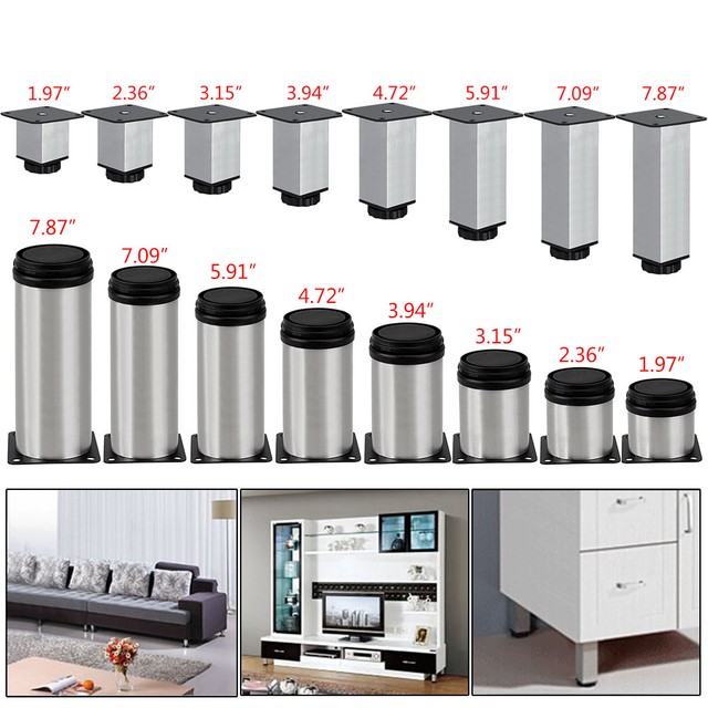 Furniture Chair Cabinet 78mm X 50mm Stainless Steel Round Stand