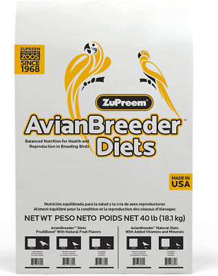 ZuPreem AvianBreeder Cockatiels Fruitblend Flavor (40lb)