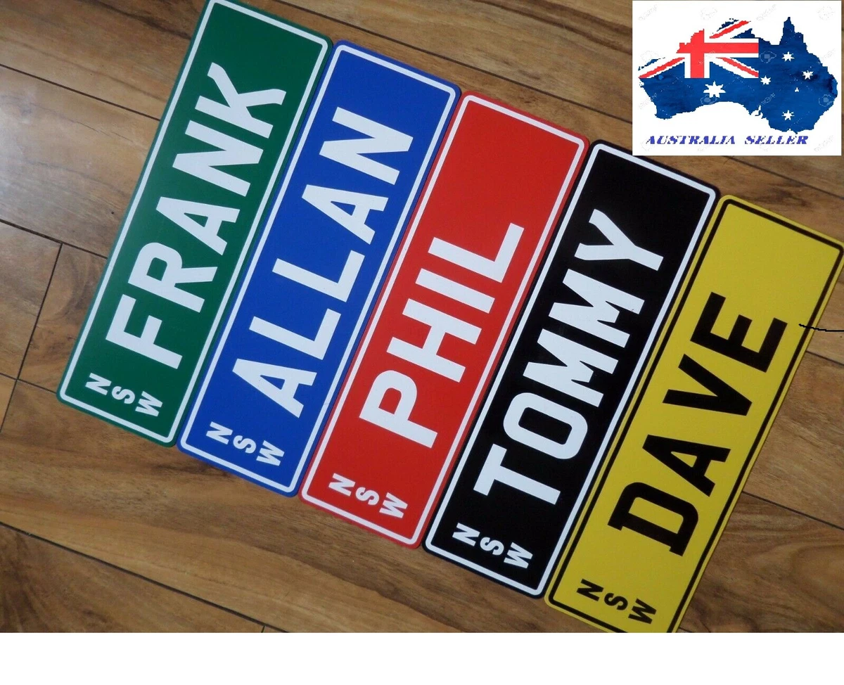 Custom number on sale plate check