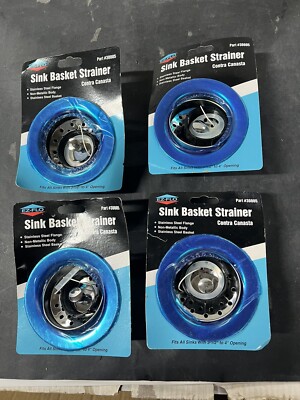 EZ-Flo 30005 Sink Basket Strainer Stainless Steel Flange ABS Body Lot of 4