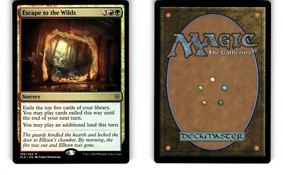 MTG Throne of Eldraine ELD Card Escape to the Wilds ELD 189/269 R