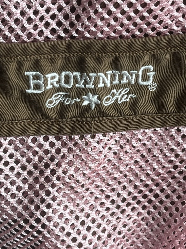 BROWNING for Her Brown & Pink Adjustable Shooting Vest with Recoil Pad