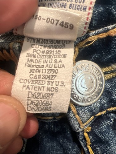 Men’s Authentic True Religion Billy Super QT Jeans 31x31 RARE - Picture 10 of 13