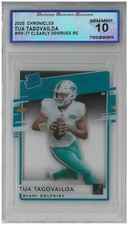2020 Panini Chronicles TUA TAGOVAILOA #RR-TT Clearly Donruss RC💎DSG 10 Gem Mint