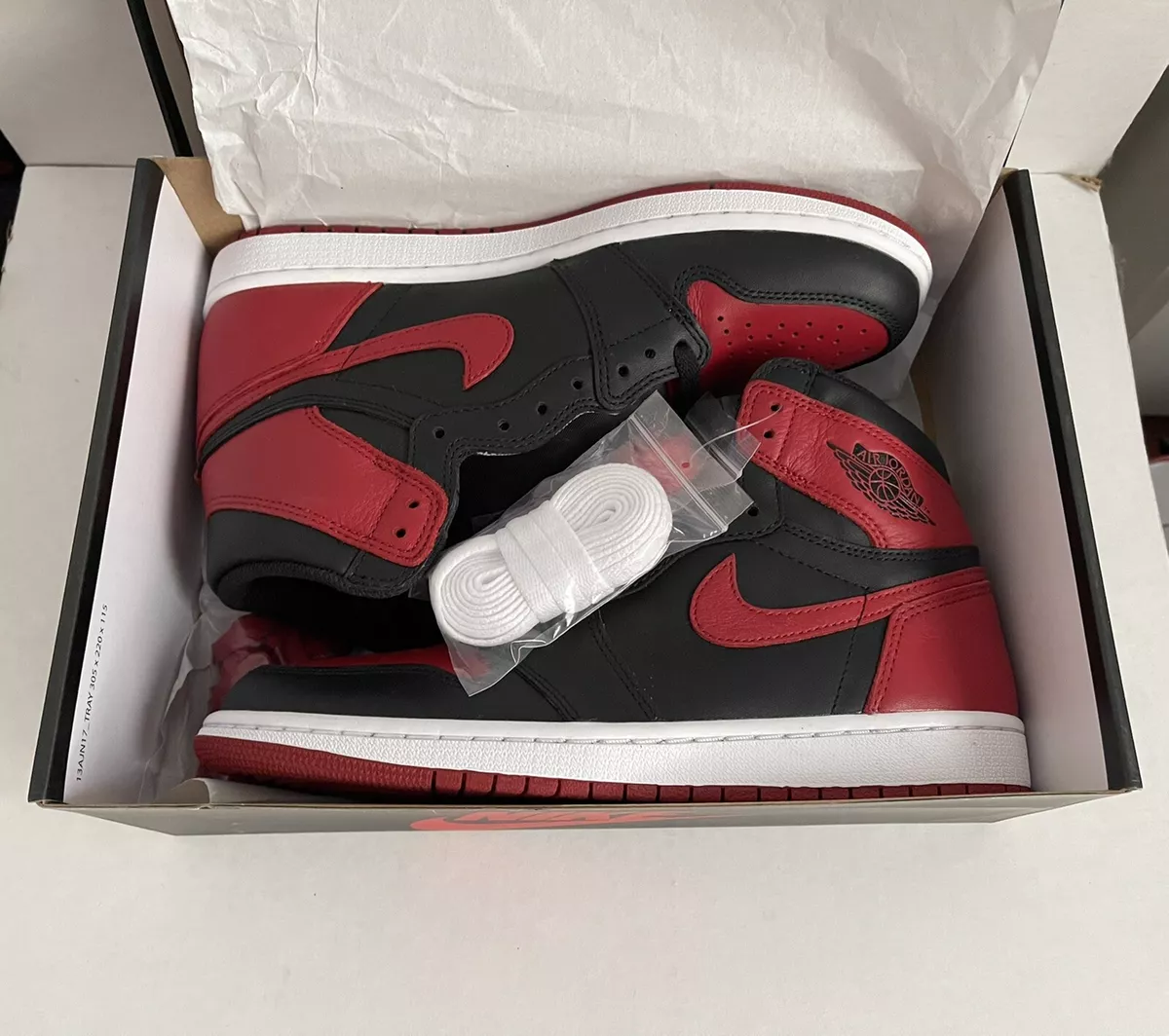 Size 8.5 Nike Air Jordan 1 Retro High OG Banned Bred 2016 | eBay