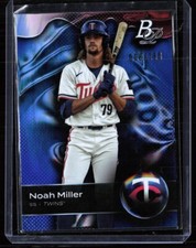 2023 Twins Noah Miller Bowman Platinum Top Propect Top-14 Trading Card 135/150