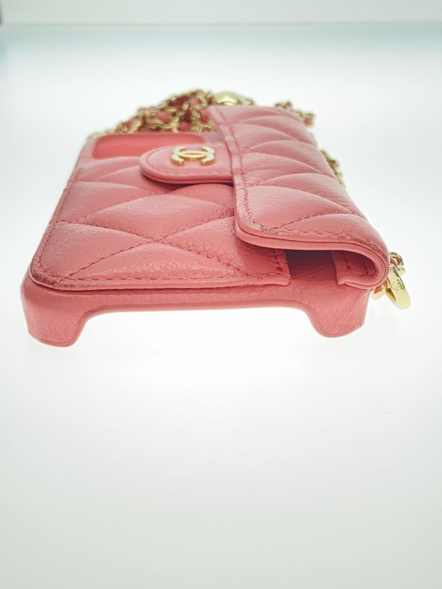 CHANEL iPhone Case For Apple iPhone 13 PRO | Pink Leather CHANEL iPhone Case For Apple iPhone 13 PRO | Pink Leather
