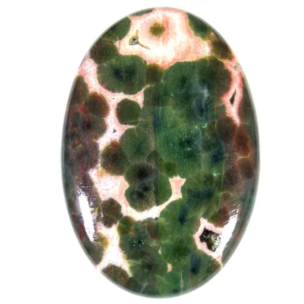 48.25Cts. 27X40X5mm. 100% Natural Royal Quality Ocean Jasper