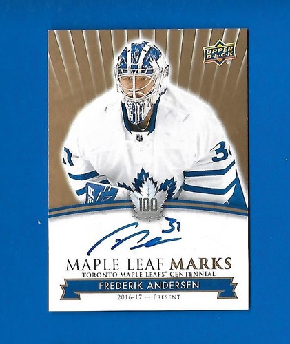 2017-18 TORONTO MAPLE LEAFS CENTENNIAL LEAF MARKS AUTOGRAPH & AKA CARD SEE LIST - Picture 26 of 91