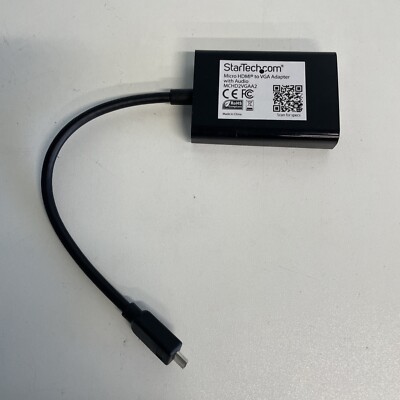 StarTech.com Micro HDMI to VGA Adapter Converter w/ Audio for Smartphones / Ultr