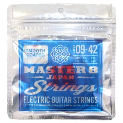 MASTER 8 JAPAN M8JS-001 SMOOTH COATED ELECTRIC GUITAR STRINGS 09-42 New