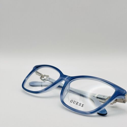 Guess Eyeglasses Women Oval Blue Silver Rhinestones Mod. GU 2856 New - Picture 9 of 11