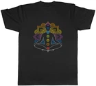 Chakra Symbols Mandala Colour Yoga Spiritual Mens Unisex T-Shirt Tee Gift