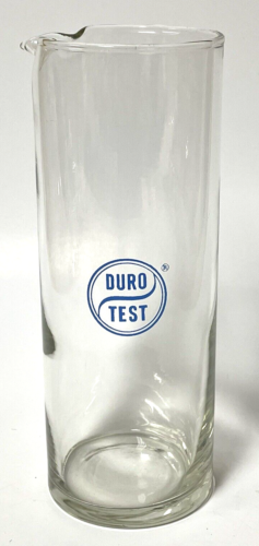Verre publicitaire vintage Duro Test 8 pouces pharmacie bar pichet à cocktails - Photo 1/4