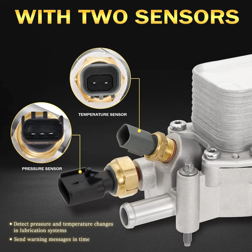 Full Aluminum Oil Filter Housing Fit For 2017-2018 Dodge Jeep Chrysler Ram 3.6L - Image 4 of 4