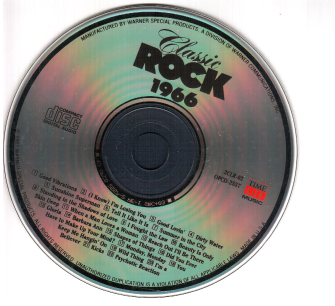 Time Life Classic Rock 1966 22 Track CD 2CLR02 eBay