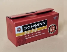 NEW! GENUINE SCHWINN S7 BICYCLE TUBE 16 X 1-3/4 S7 33MM SCHRADER/VALVE